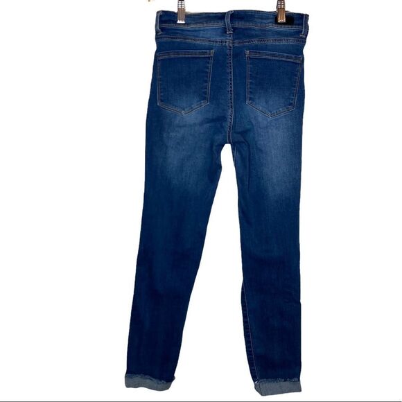 Black label by C’est toi cropped ripped jeans size 7 - Picture 2 of 5